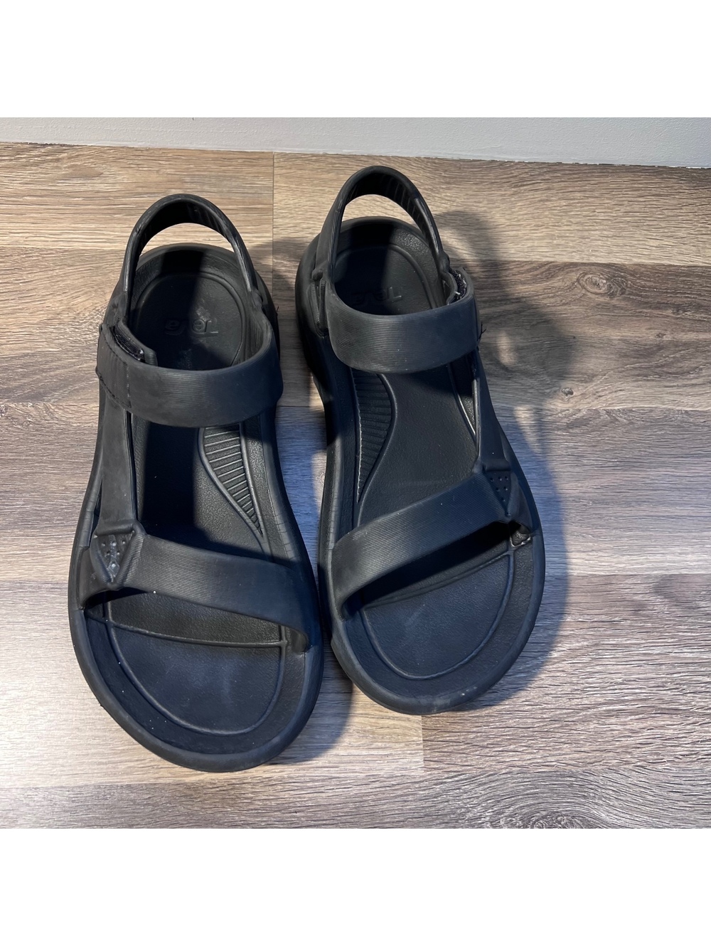 Teva black sport sandals, women's size 7